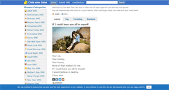 Desktop Screenshot of cutesmszone.com